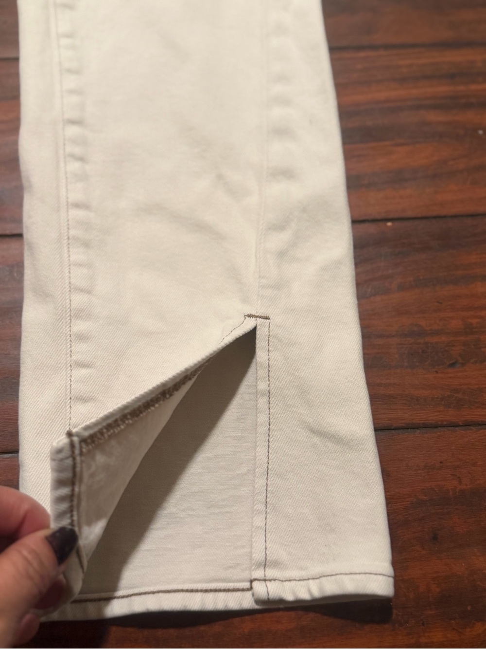 Good American High-Rise Straight Jeans in Pearl color - Picture 7 of 10